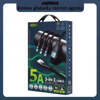 Remax 1.2m 5A Type C Fast Micro Lightning Pd 40W Charger Data Auto Recharge Usb Charging Cable 3 In 1