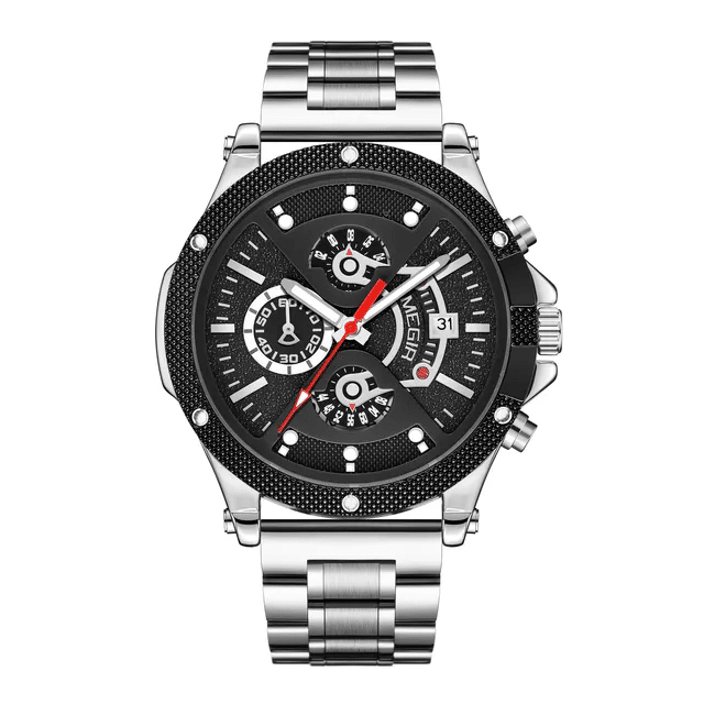 MEGIR 2216 Stainless Steel Wristwatch