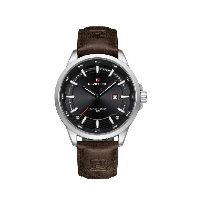 A stylish Naviforce NF9248 men’s wristwatch featuring a round dial