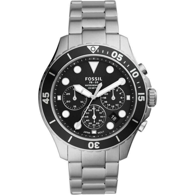 Fossil FS5725 – Men's Chronograph Watch with Stainless Steel Band