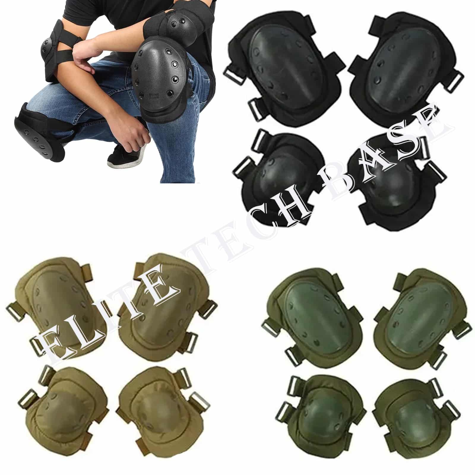 Outdoor Knee And Elbow Pads Four-Piece Protective Gear