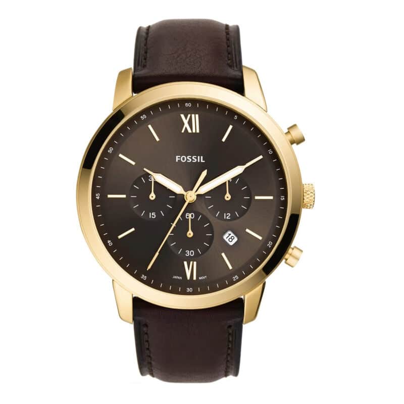 Fossil FS5763: Neutra Chronograph Brown Leather Watch
