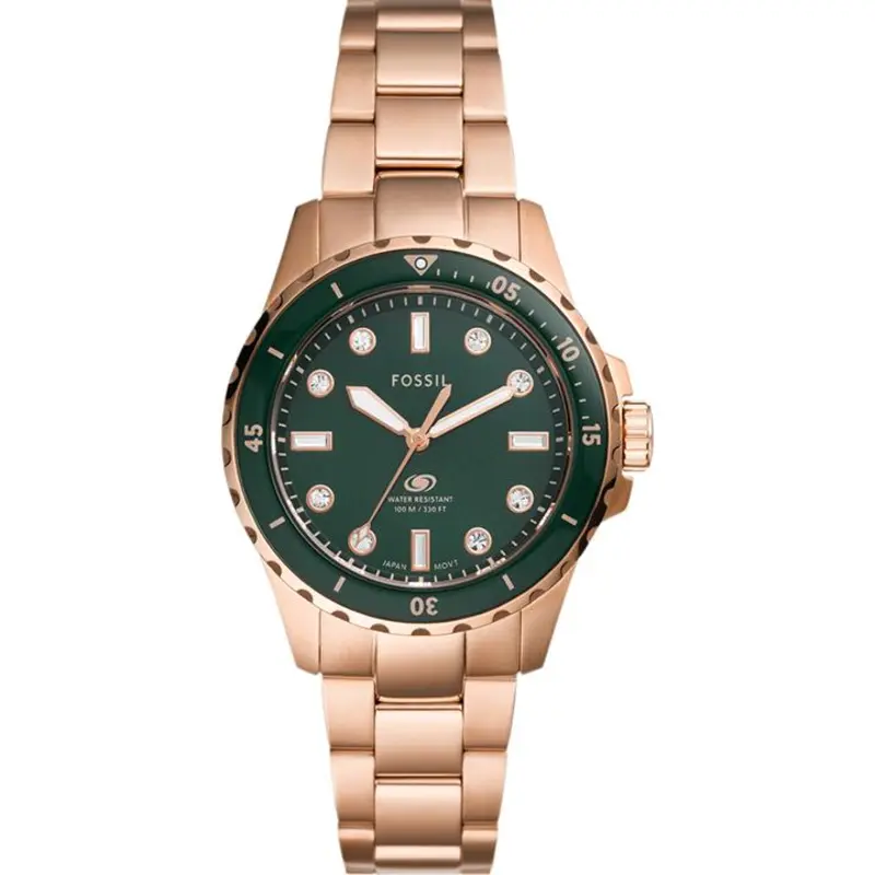 Fossil ES5371 rose gold women's watch with minimalist dial