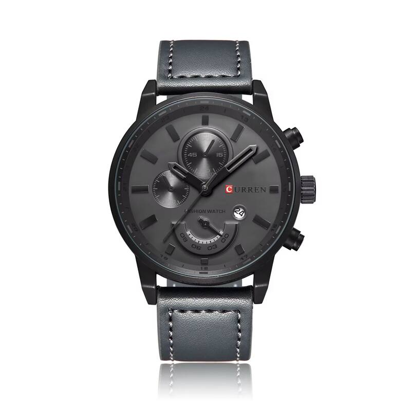 CURREN 8217 men's watch featuring a black dial