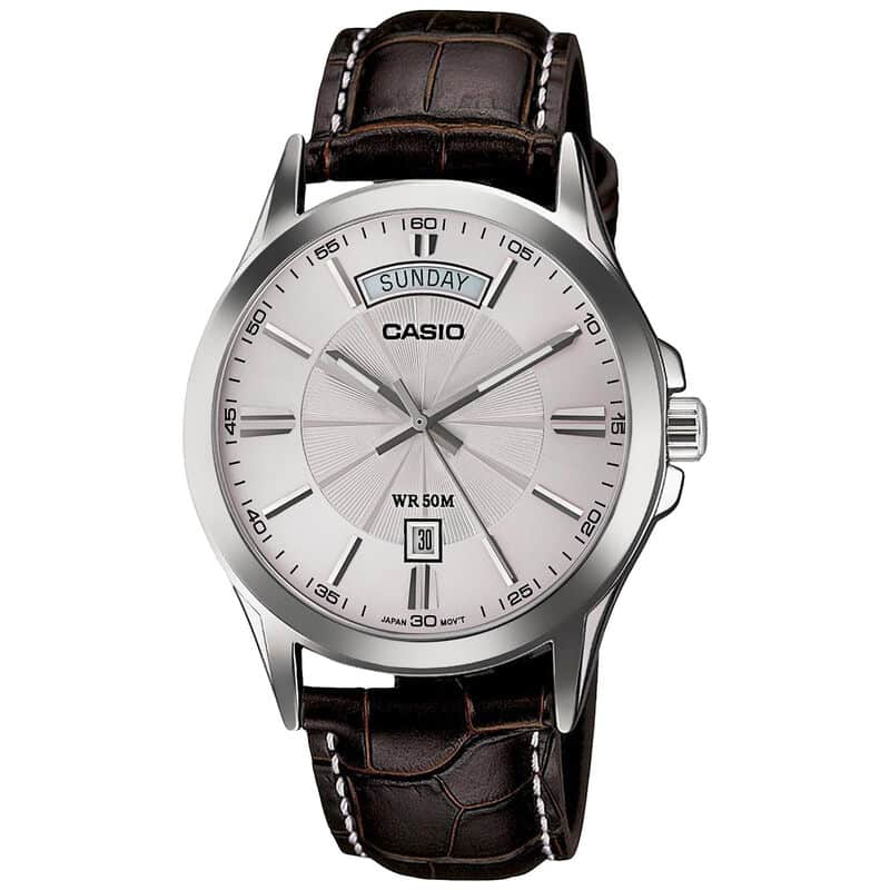 Casio Enticer MTP-1381L-7AVDF Analog Brown Leather Watch For Men