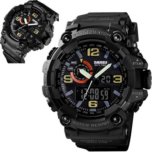 SKMEI 1520 Men Dual Time High Quality Waterproof Sport Watch