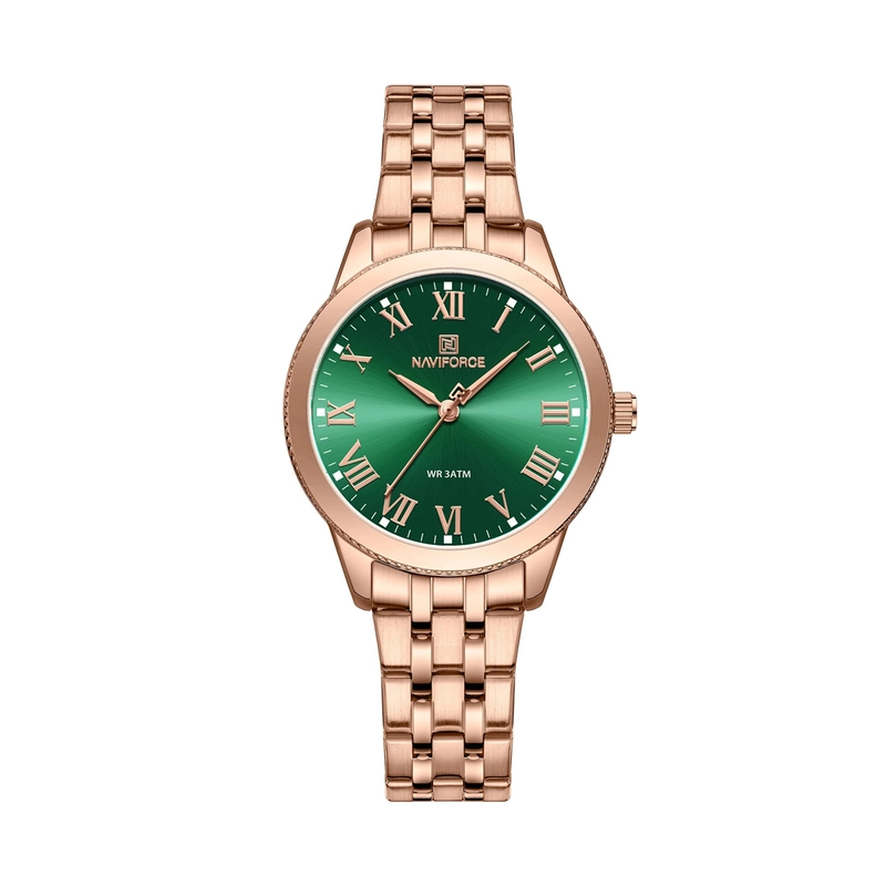 "Naviforce NF5032 men's watch with a sleek stainless steel case