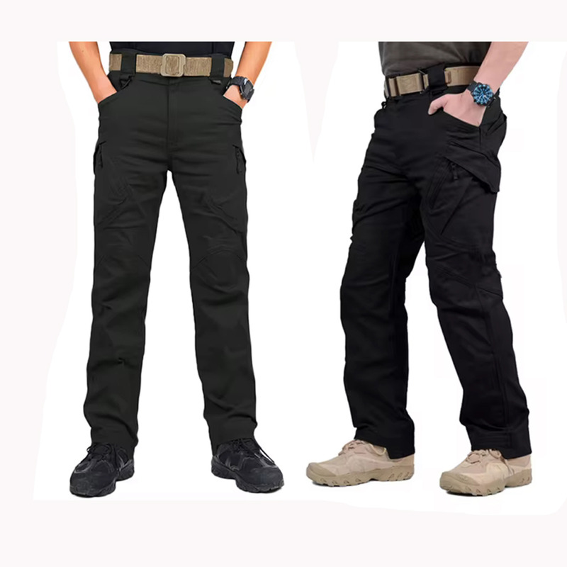 IX9 Outdoor Tactical Green Trousers with durable cotton-polyester fabric