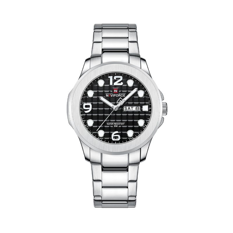 Naviforce NF9244 Men's Stainless Steel Watch with Calendar – Ksh 2